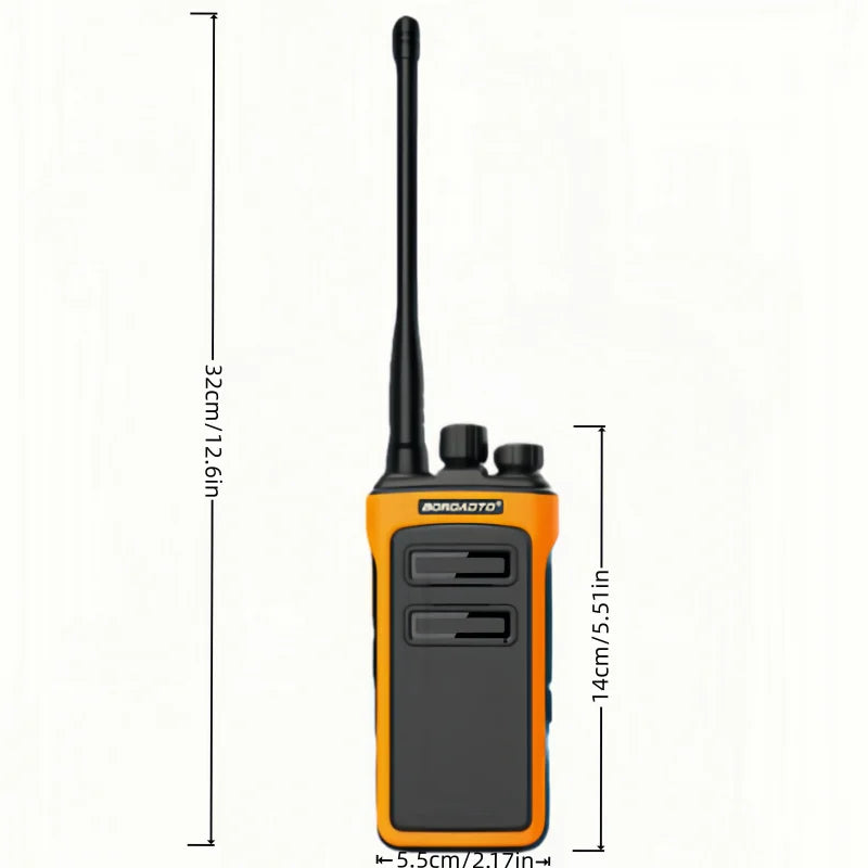 MOTOWEISU Portable Two Way Long Range High Power Walkie Talkie UHF 400-470 Mhz VOX Clear Sound Upgrade Two Way Radio for Outdoor