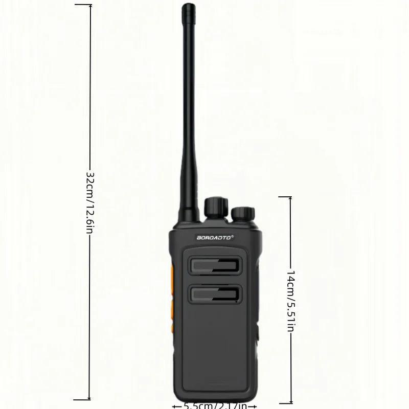 MOTOWEISU Portable Two Way Long Range High Power Walkie Talkie UHF 400-470 Mhz VOX Clear Sound Upgrade Two Way Radio for Outdoor