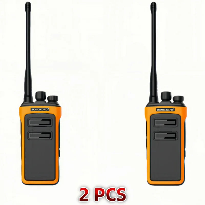 MOTOWEISU Portable Two Way Long Range High Power Walkie Talkie UHF 400-470 Mhz VOX Clear Sound Upgrade Two Way Radio for Outdoor